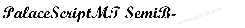 PalaceScriptMT SemiB字体转换